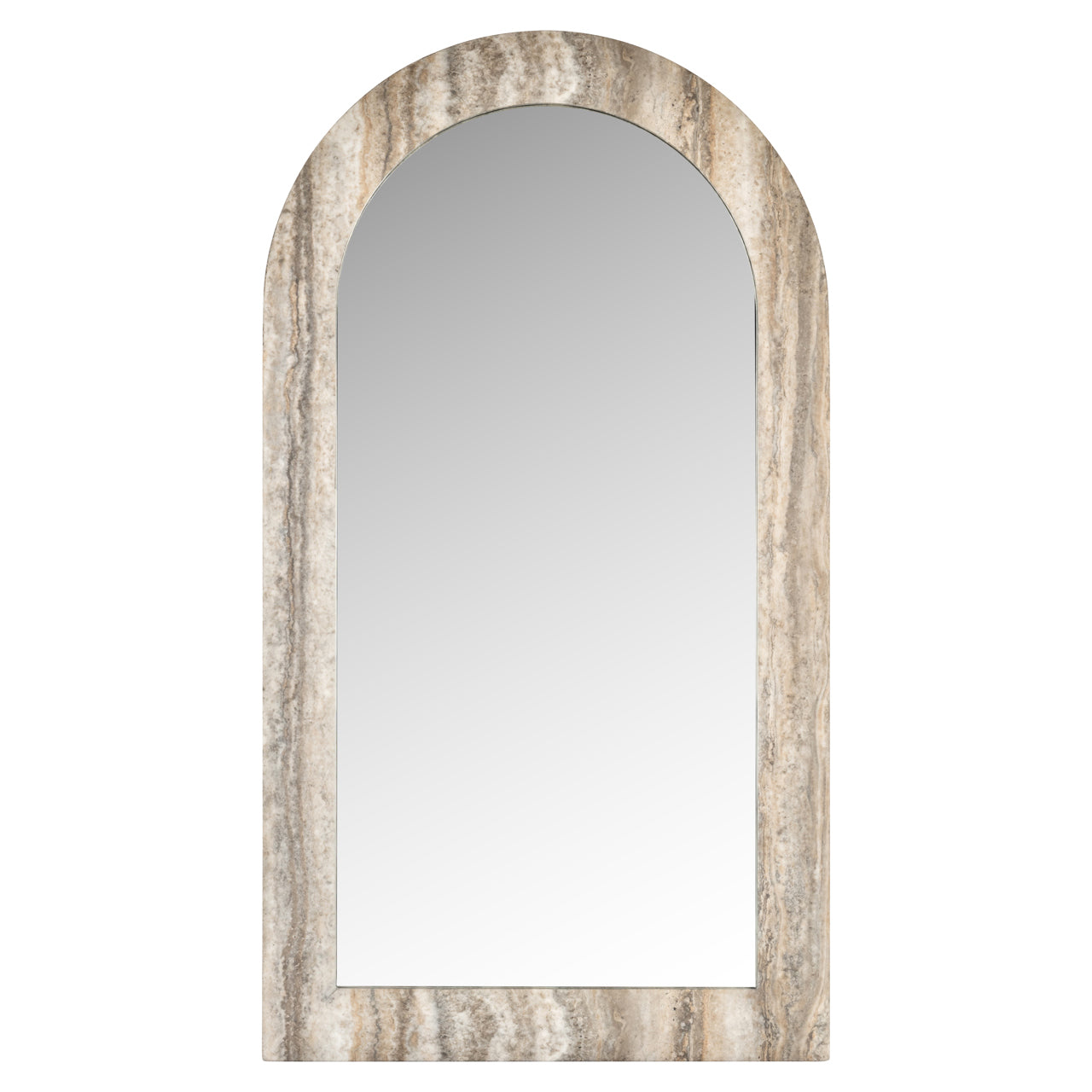 Calvo Grey Faux Travertine Mirror by Richmond Interiors