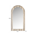 Calvo Grey Faux Travertine Mirror by Richmond Interiors