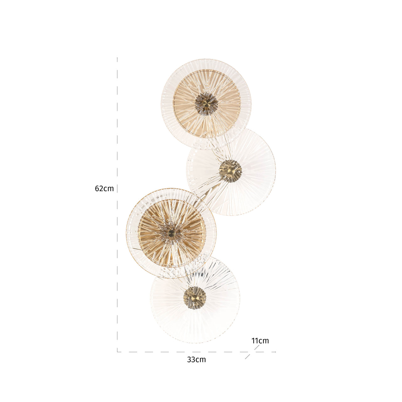 Wall lamp Linzi brushed gold by Richmond Interiors