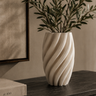 Macado White Ceramic Vase by Liang & Eimil
