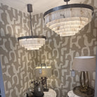 Mayfair Bronze 10 Light Alabaster Pendant Light 80cm by Decorum Collection