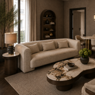 Mitho 3 Seater Boucle Sand II Fabric Sofa by Liang & Eimil