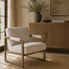 Mickleton Occasional Chair - Cream by D.I. Designs