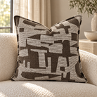 Monaco Taupe Linen Effect Cushion 50 cm Malini