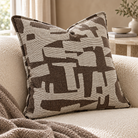 Monaco Taupe Linen Effect Cushion 50 cm Malini