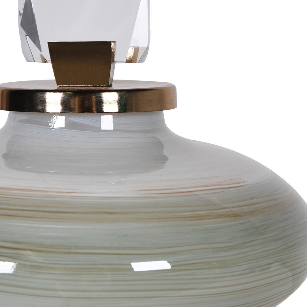 Small Green to Brown Ombré Jewel Lidded Jar Kensington