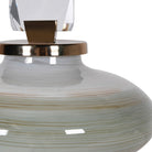 Small Green to Brown Ombré Jewel Lidded Jar Kensington