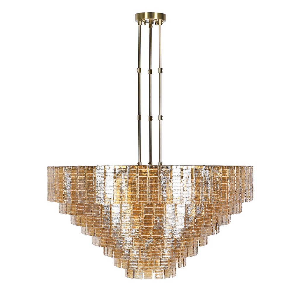 Amber Gold 8 Tier Chandelier Kensington