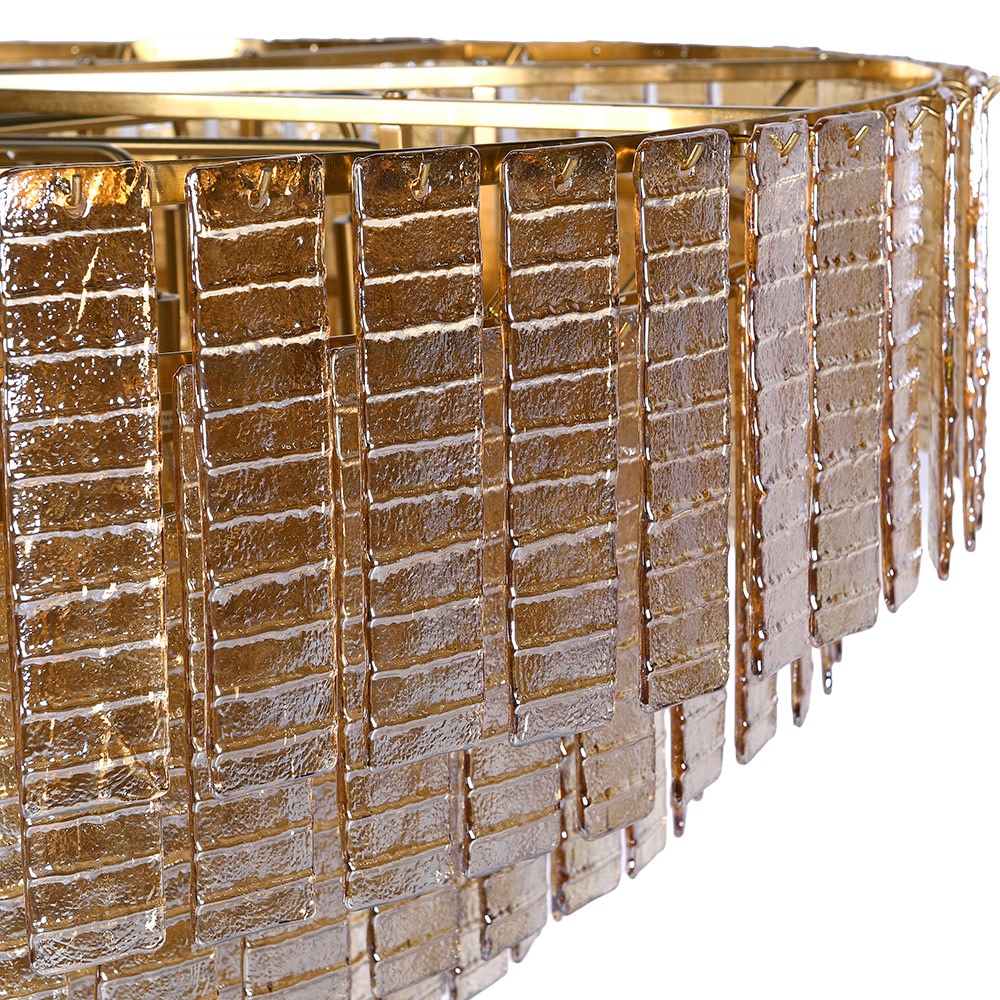 Amber Gold 8 Tier Chandelier Kensington