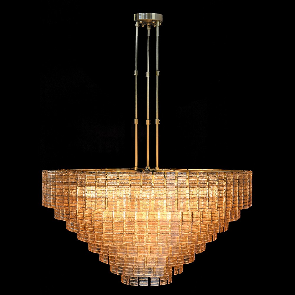 Amber Gold 8 Tier Chandelier Kensington