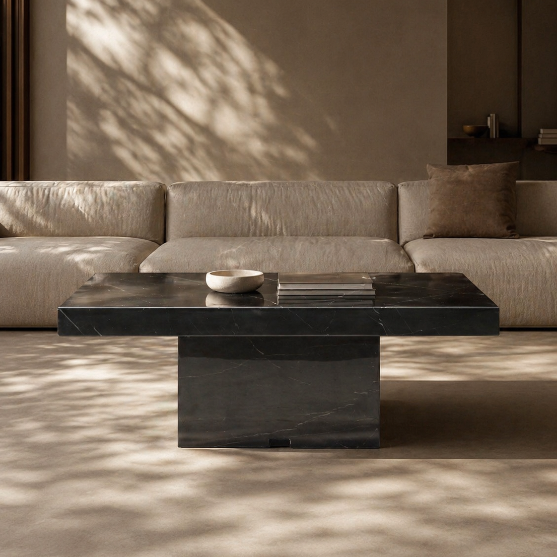 Noche Marble Coffee Table by Tommy Franks