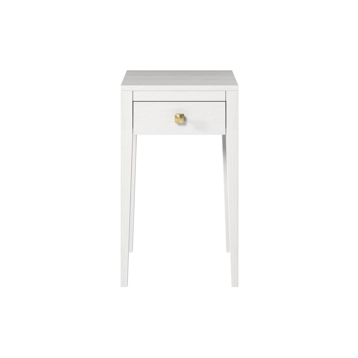 Radford 1 Drawer Bedside Table - White by D.I. Designs