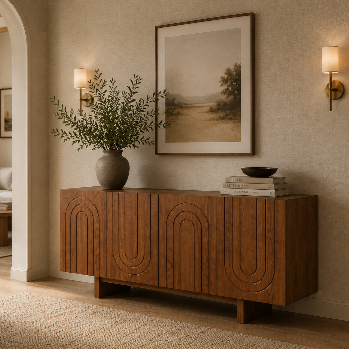 Origin Classic Timber Brown Wood Sideboard by Liang & Eimil