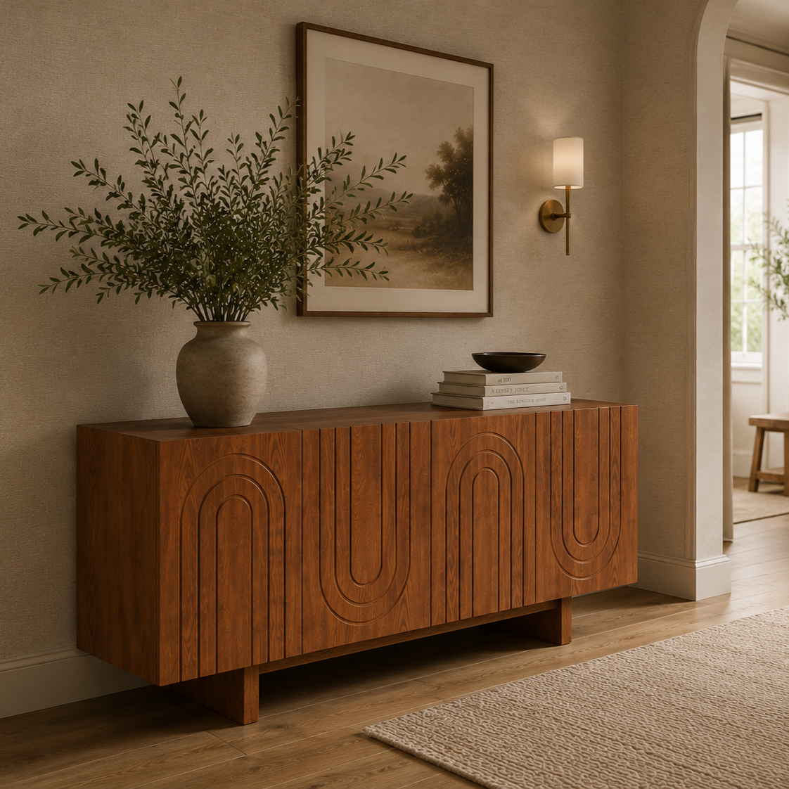 Origin Classic Timber Brown Wood Sideboard by Liang & Eimil