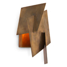 Wall Lamp Origami vintage brass finish by Eichholtz