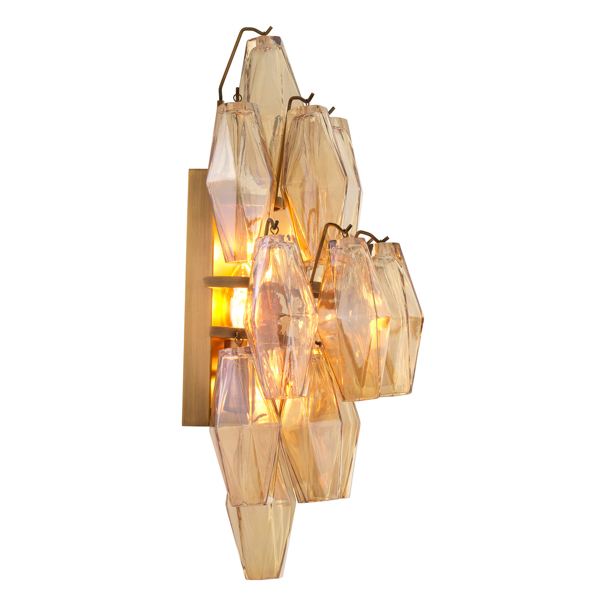 Wall Lamp Benini antique brass finish by Eichholtz
