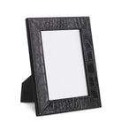Picture Frame Scaleo croco embossed black leather set of 2 by Eichholtz