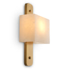 CDJ Wall Lamp Melbourne antique brass finish alabaster by Eichholtz