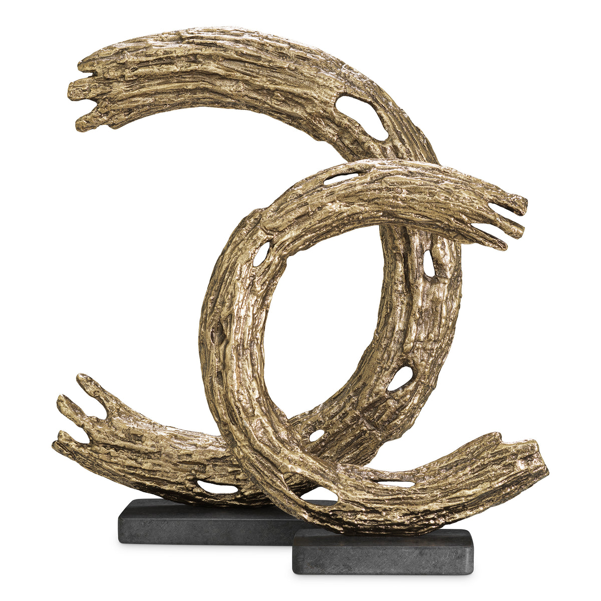 Object Elvaston antique brass finish set of 2 by Eichholtz