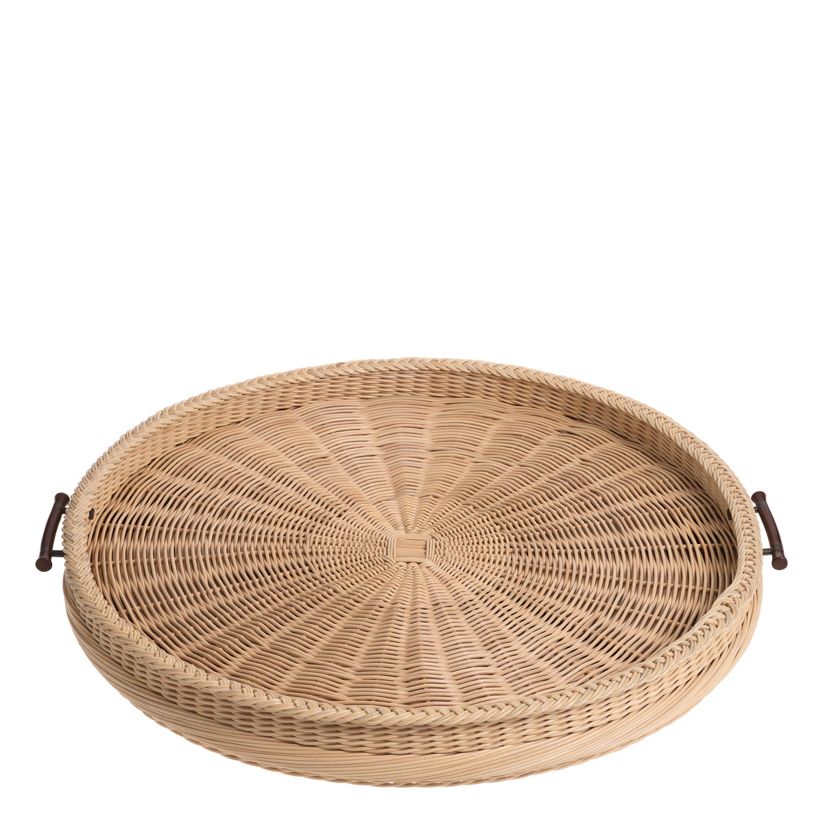 Tray Vimini L natural rattan by Eichholtz