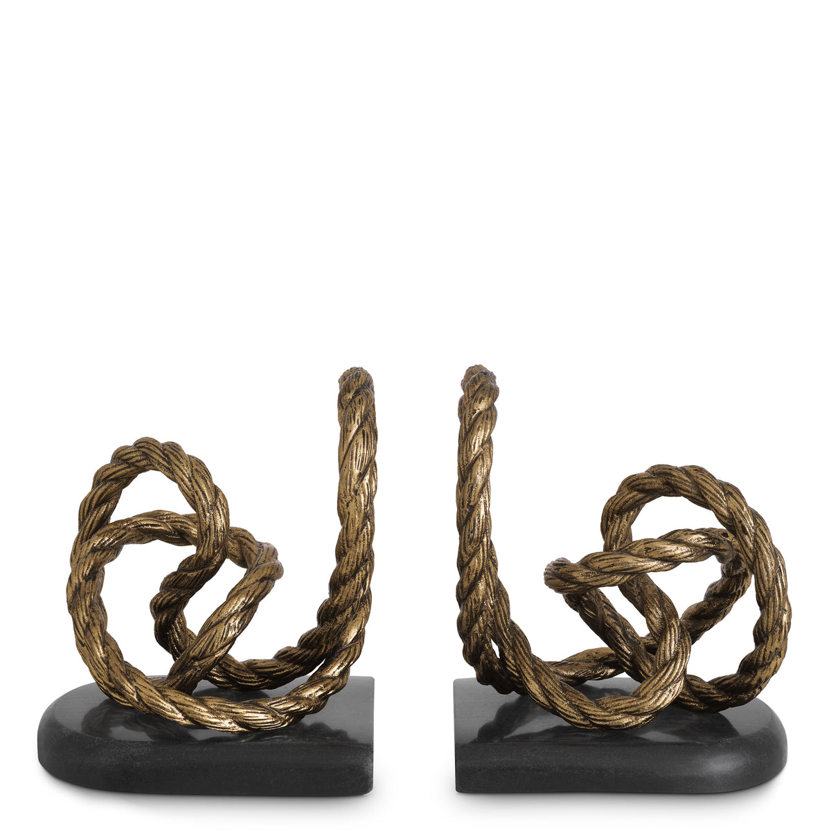 Bookend Corwyn antique brass finish set of 2 by Eichholtz