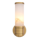 Wall Lamp Claridges Single antique brass finish alabaster by Eichholtz