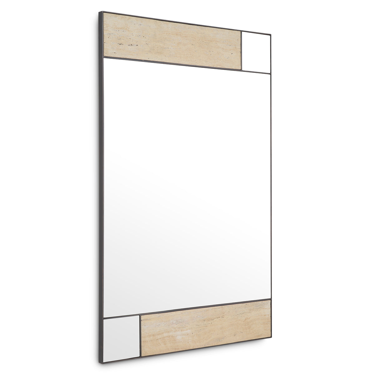 Mirror Cosimo travertine bronze finish by Eichholtz