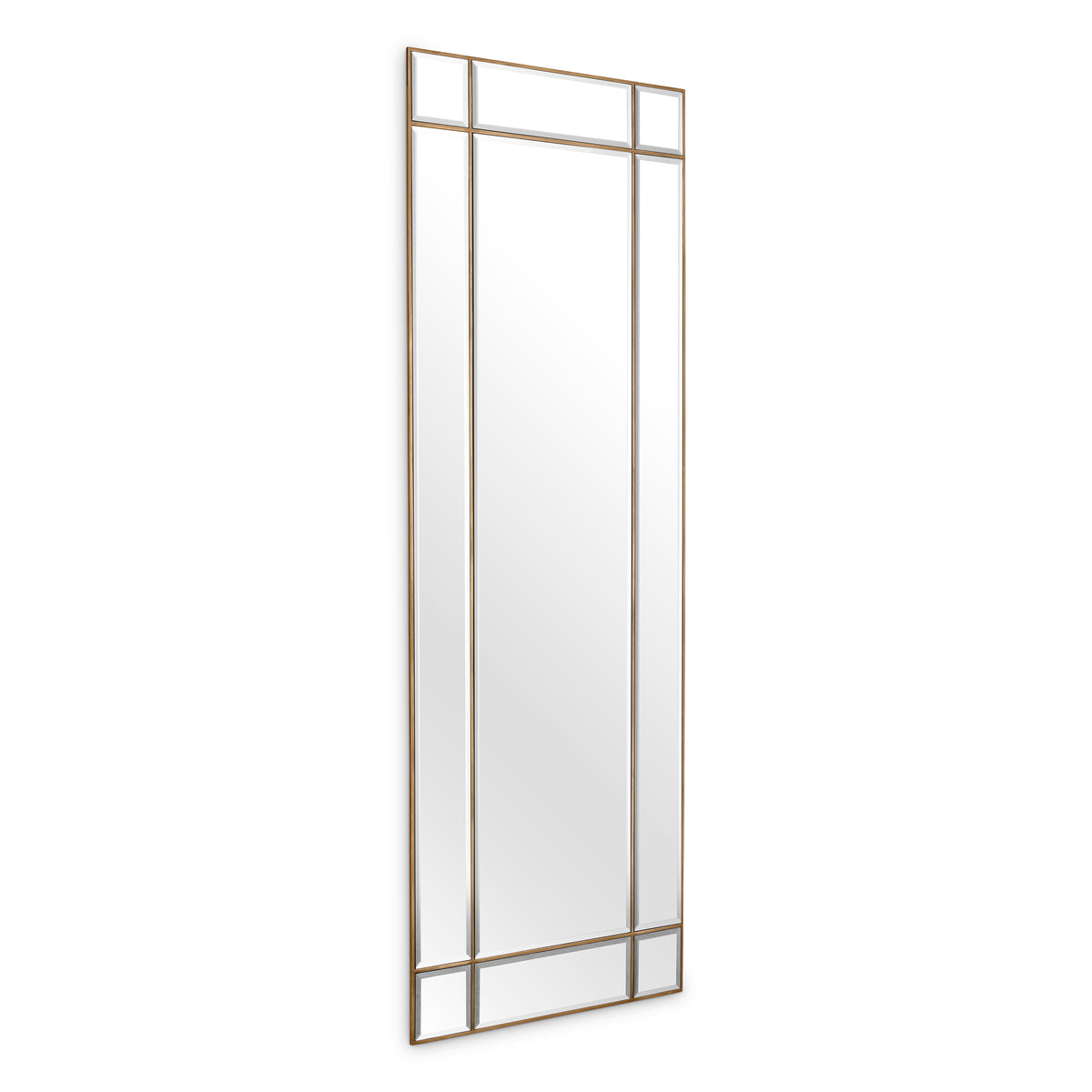 Mirror Beaumont rectangular vintage brass finish by Eichholtz