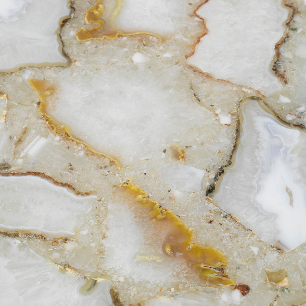 Tray Sonora Round agate stone by Eichholtz