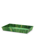 Desk Tray Harvard S straw marquetry green by Eichholtz