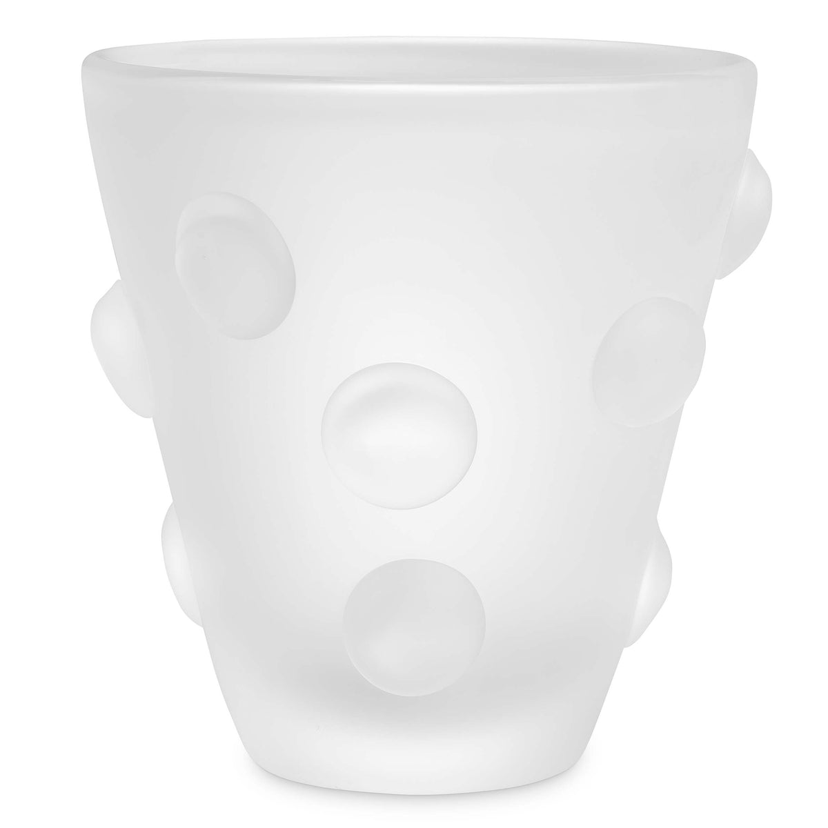 Vase Evander frosted white glass by Eichholtz