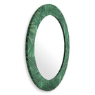 Mirror Cassara straw marquetry green by Eichholtz
