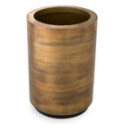 Planter Jasper round high vintage brass finish round ø 70 x H. 100 cm by Eichholtz