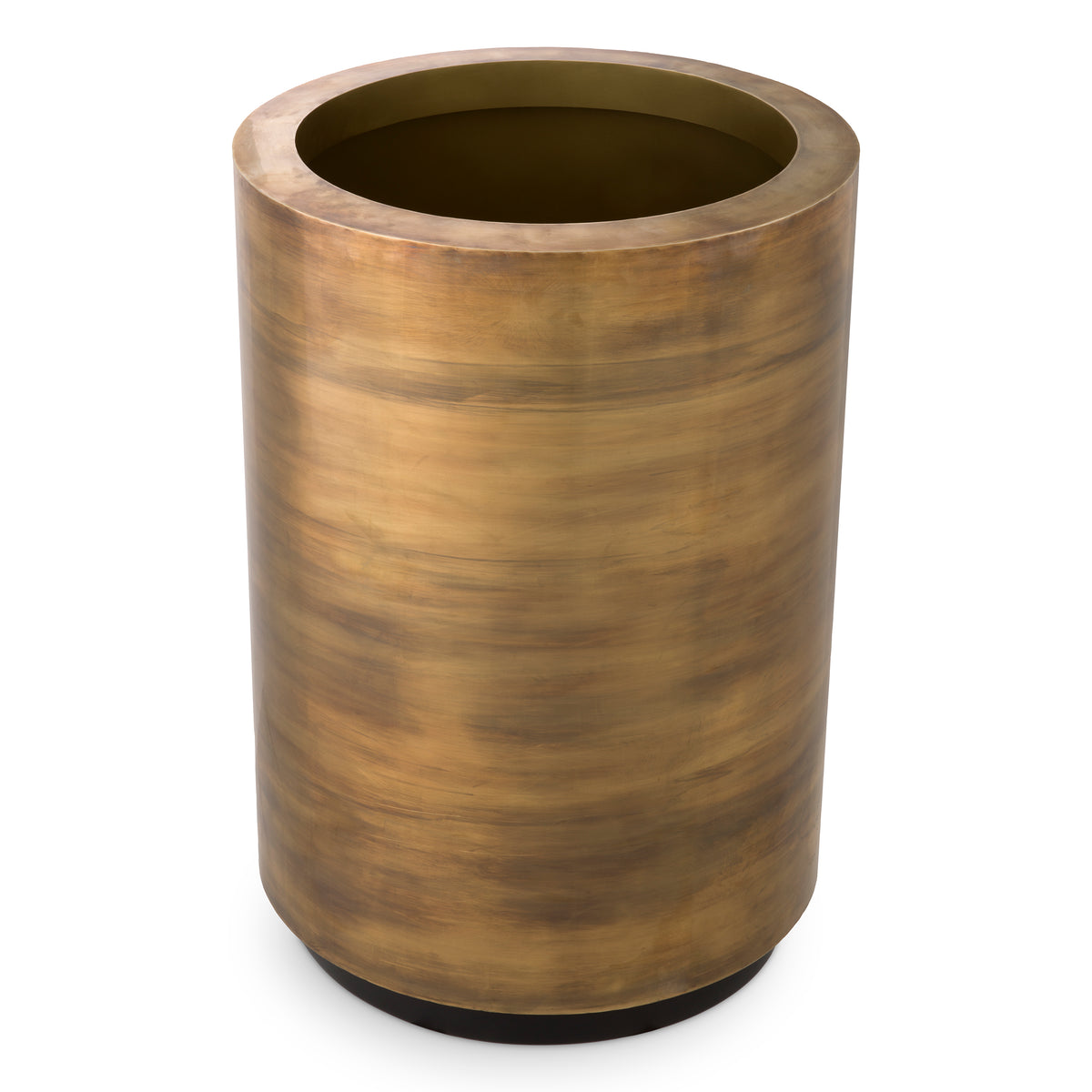 Planter Jasper round high vintage brass finish round ø 70 x H. 100 cm by Eichholtz