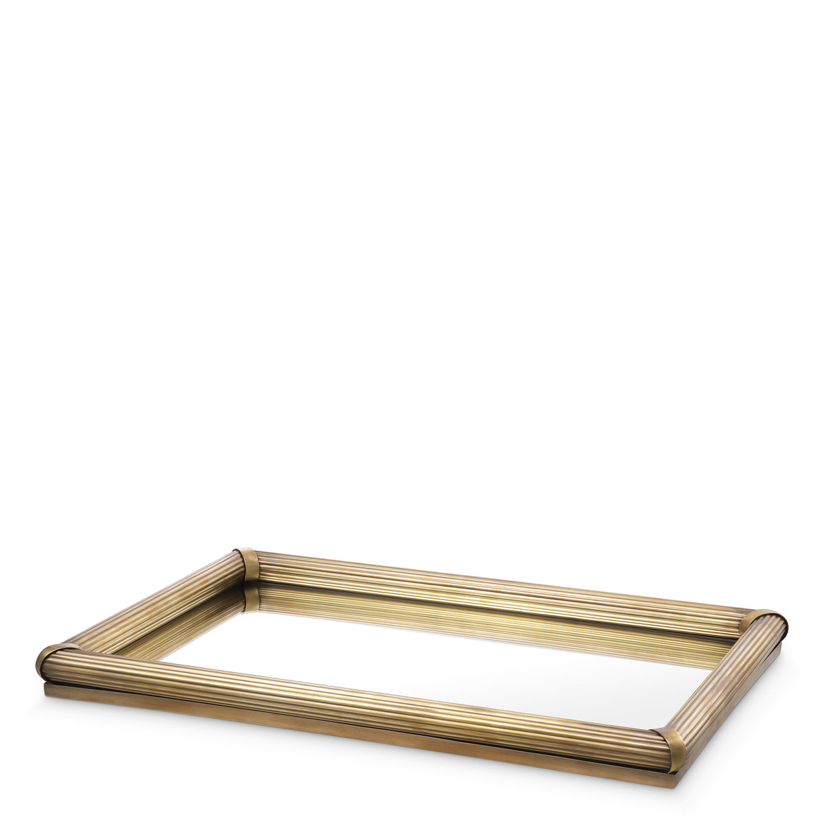 Tray Lenora vintage brass finish by Eichholtz