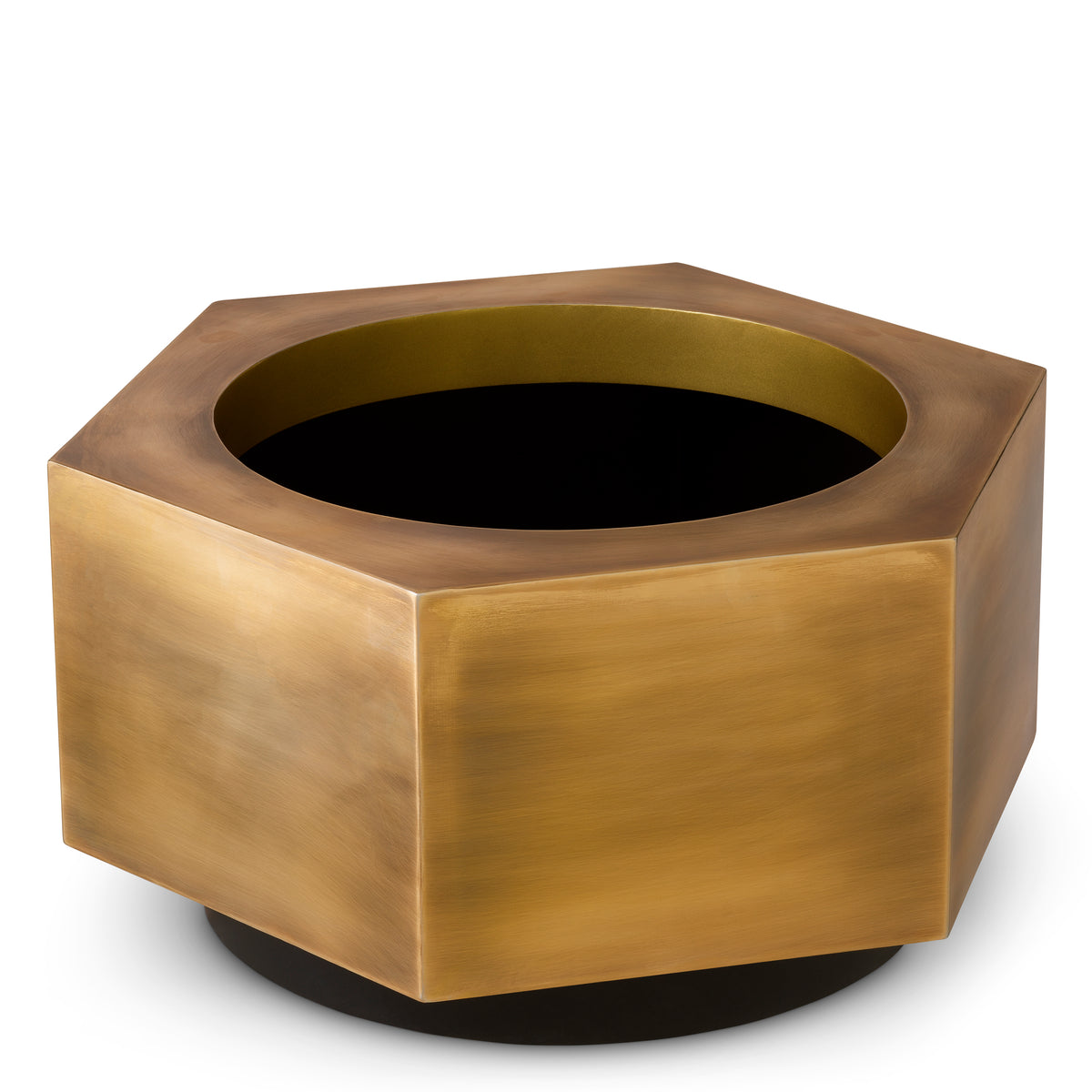 Planter Montura low vintage brass finish by Eichholtz