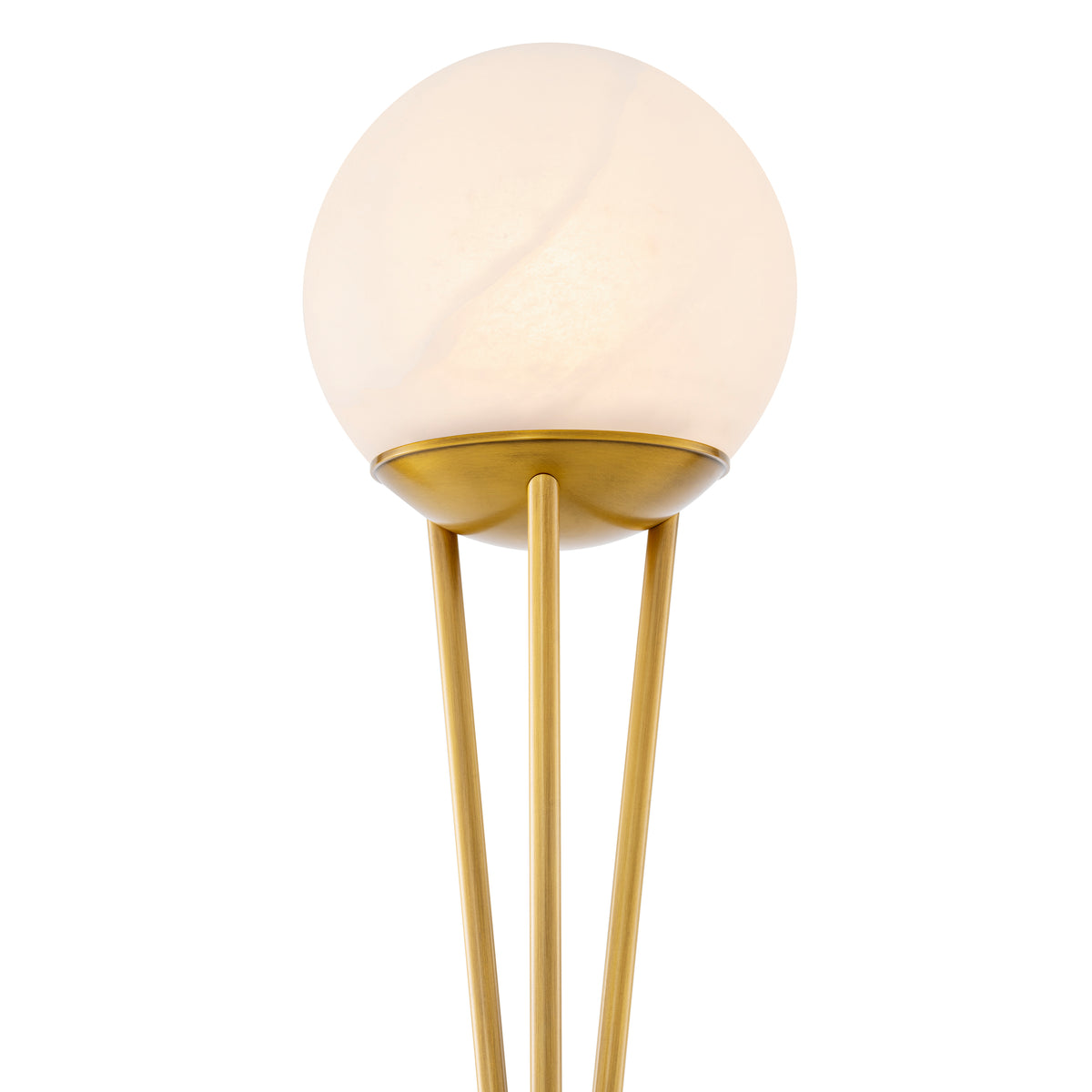 CDJ Floor Lamp Izzy antique brass finish alabaster by Eichholtz