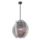 Chandelier Hibis S bronze finish smoke glass by Eichholtz