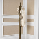 Coatrack Amadora vintage brass finish travertine by Eichholtz