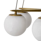 Chandelier Morro alabaster antique brass finish by Eichholtz