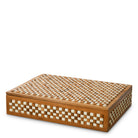 Box Cavendish L white brown beads by Eichholtz