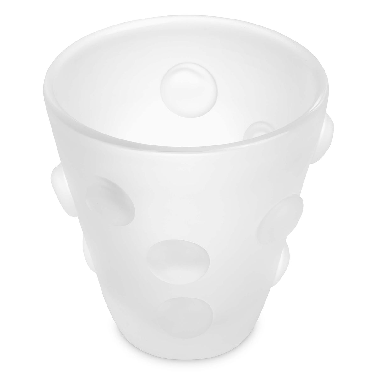 Vase Evander frosted white glass by Eichholtz