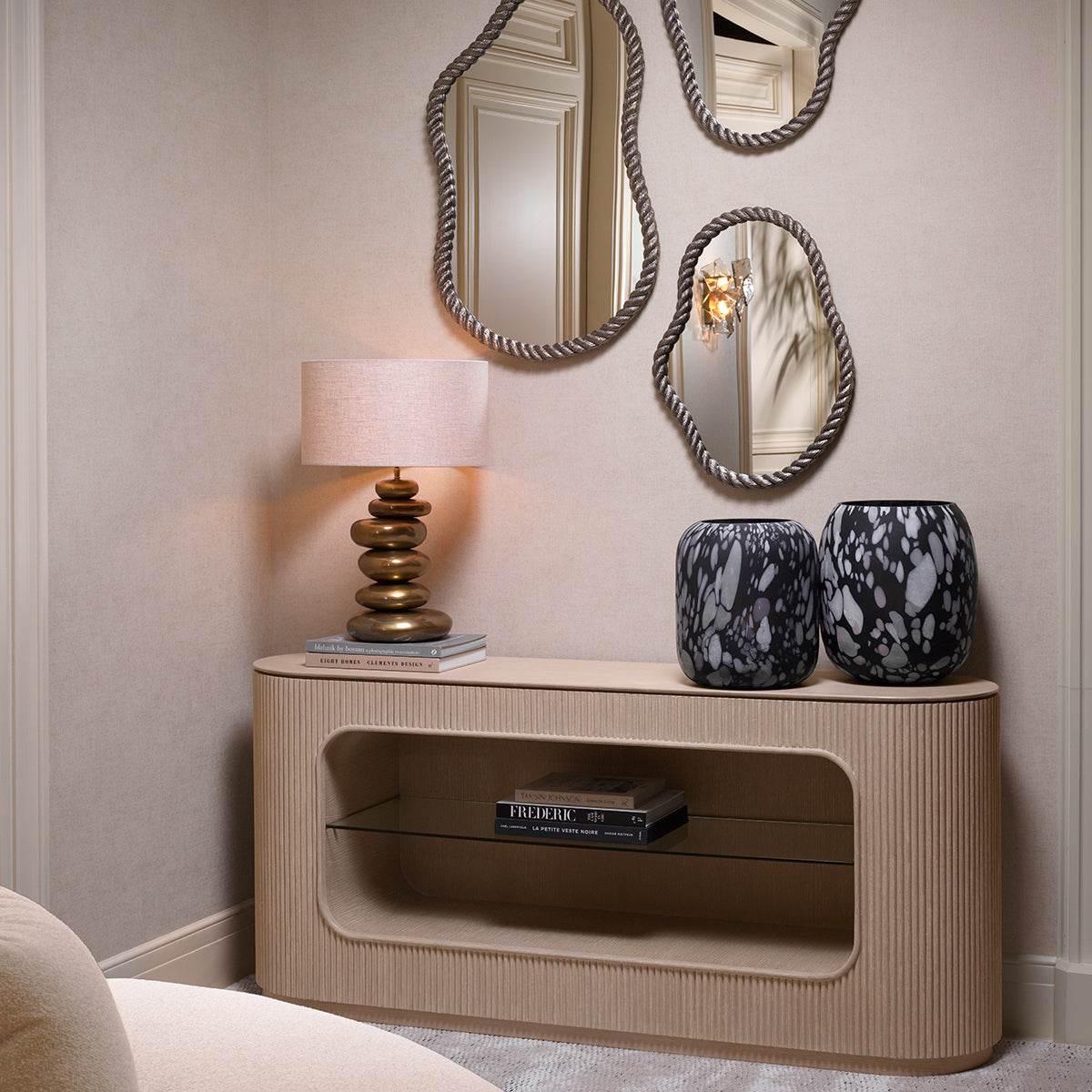 Mirror Elvington M antique nickel finish by Eichholtz