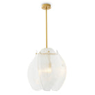 Chandelier Hibis S antique brass finish clear glass by Eichholtz