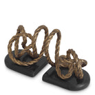 Bookend Corwyn antique brass finish set of 2 by Eichholtz