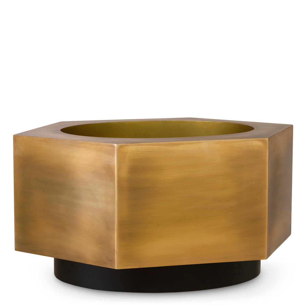 Planter Montura low vintage brass finish by Eichholtz