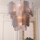 Chandelier Asinara S antique brass finish smoke glass by Eichholtz