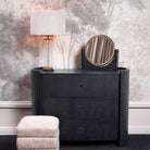 Table Mirror Vivaldi vintage brass finish black marble by Eichholtz