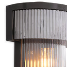 CDJ Wall Lamp Andromeda bronze highlight finish smoke glass by Eichholtz
