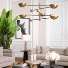 Chandelier Salinas antique brass finish by Eichholtz